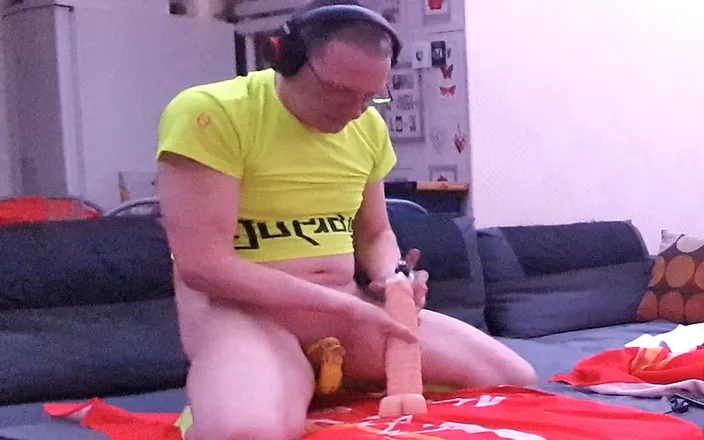 Mike Essex: Cock Locked in Chastity While Anal Fucking a Big White...