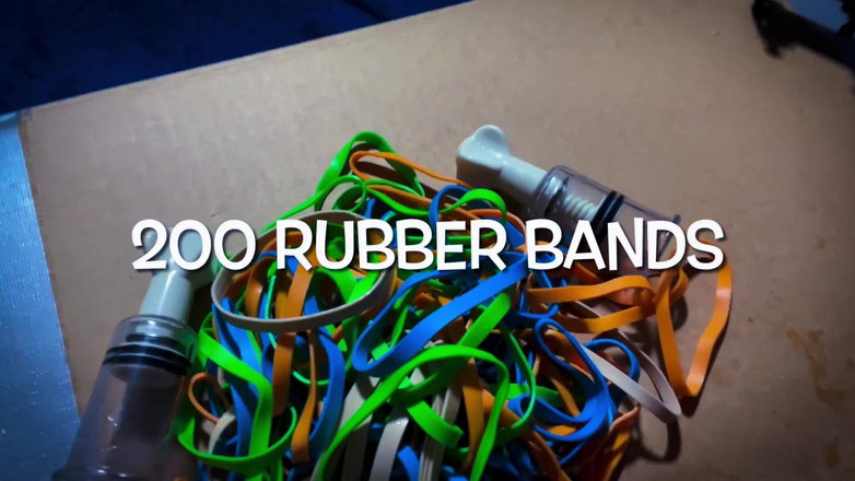 VeeVee Vixen: 200 Rubber Bands on Huge Tits