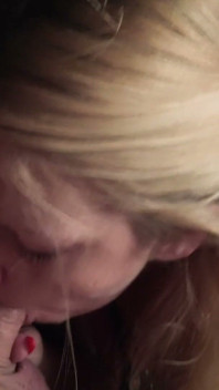 Blond MILF Sucking Cock