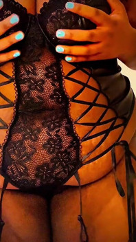 Ebony Cock and Curves Tease
