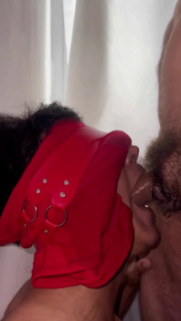 Slut in Her Deepthroat Workout