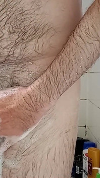 Playing, wanking, cumming in the shower full video