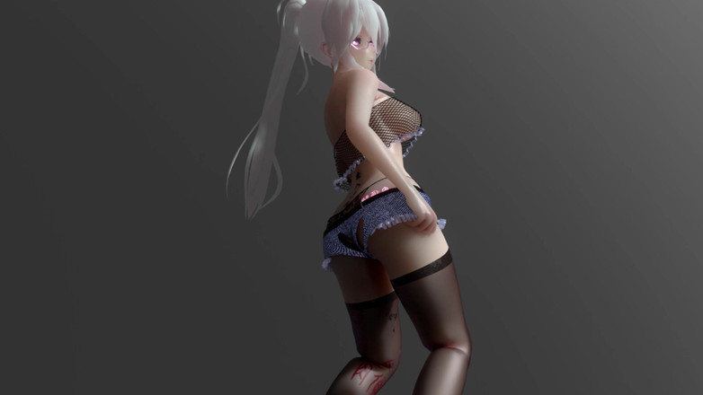 MikuMotion: [mmd] Cermin mata seluar jeans sutera hitam lucah Haku-wiggle