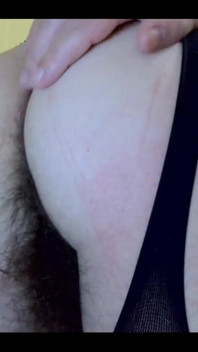 Open Hairy Ass in Catsuit