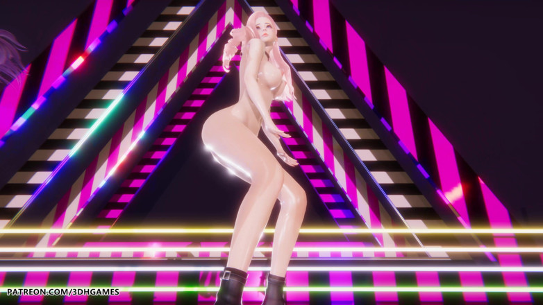 3D-Hentai Games: Blackpink - silbata Ahri Akali Seraphine sexy liga desnuda de leyendas...