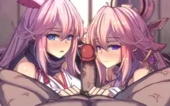 Yae Miko & Yae Sakura Blowjob