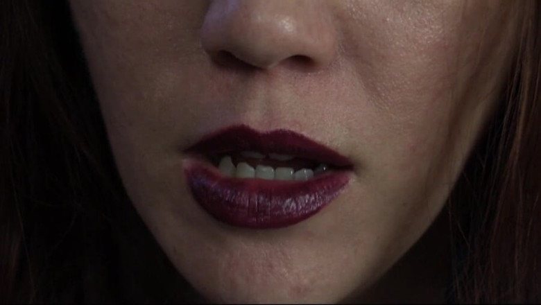 Evangelines Fetish: Evangelines ist lippenstift-krankenschwester (mundfetisch)