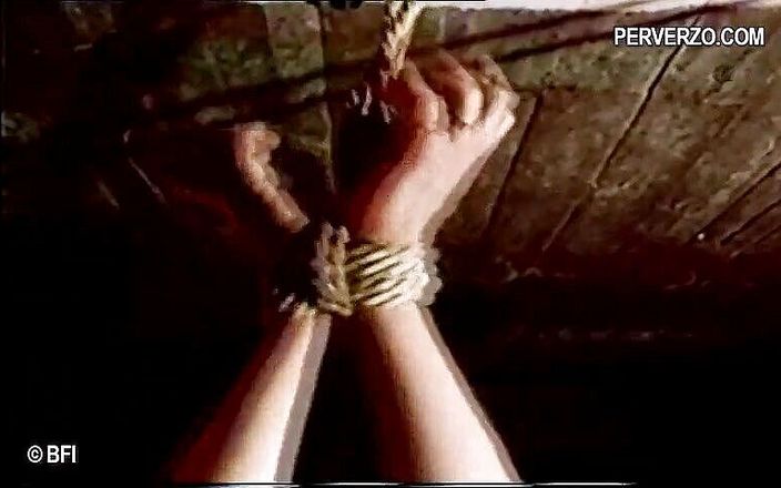 Hardcore slave sex: Punished 4 - Bondage suspendieren und peitschen im retro-video