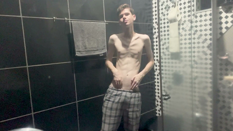 Kedoimath: Kedoimath - a Twink Just Showing Your Body Before Shower