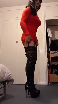 Cumming in Thigh High Boots