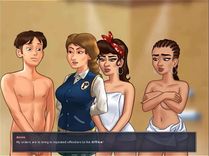 Cartoon Play: Saga de verano parte 13 - duro en la ducha universitaria
