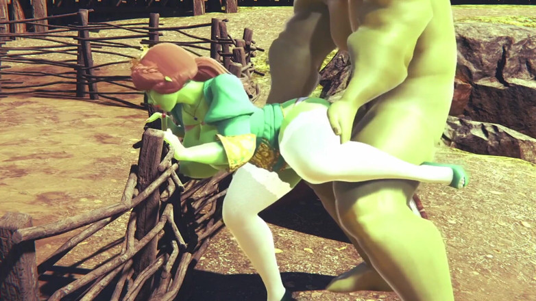 Wraith ward: Prinzessin fiona wird vom Hulk gefickt