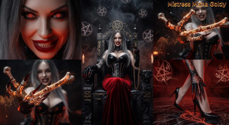 Goddess Misha Goldy: Hell's Dice: Edge Until You Break. Interactive Edge Game. I...