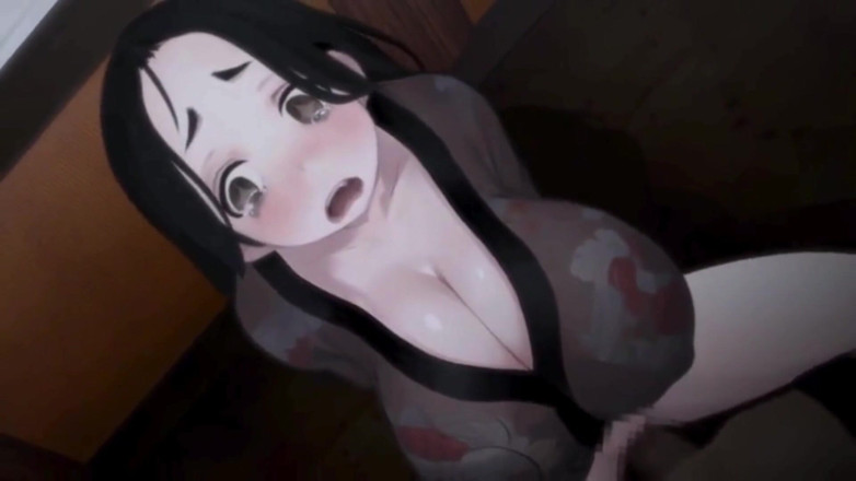 NSFWOtaku: Hentai Game - Ntrex Busty Village Wife Sex - Full Hentai Cg