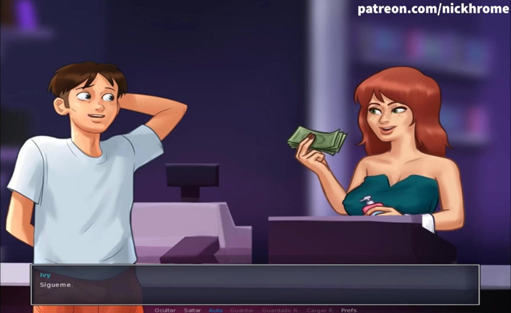 Cartoon Universal: Saga letnia część 82 - sexshop przygodowy pt2 blowjob (hiszpański sub)