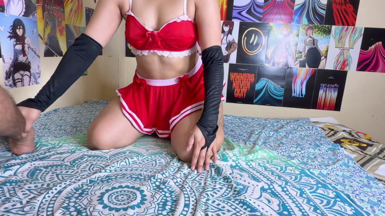 HunnyBunny: Gadis india dengan pantat bahenol lagi asik pamer kemampuan cowgirl...