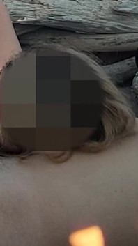 Pussy Flash - Stranger Caught My Stepdad Touching My P...a Public Beach and Jerked off His Dick - Misscreamy