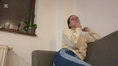 NipsAndStrips: Bubbly Farts on Couch