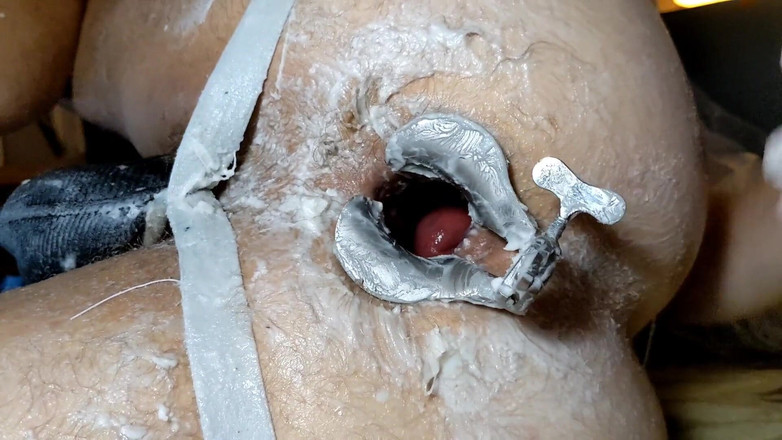 Pinkman: Ich öffnete mein schlampiges Loch mit Spekulum, großen dildos und Fäusten