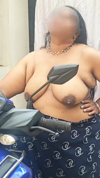 Mallu House Wife Nude Photoshoot on Scooter. Sexy Mallu Girl Stripping of for the Camera.
