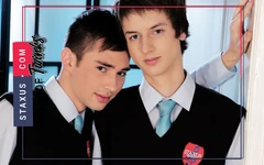 STAXUS : cute, wholesome mates prove to be a pair of cock-lovin’, dick-tootin’ fuckers!