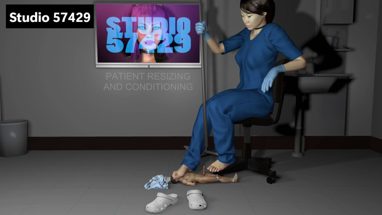 Studio 57429: Medicinsk jätterör kuk mjölkar under smutsiga strumpor
