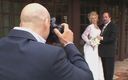 Vintage Classic: Hochzeit braut fotoshooting endet mit einem wilden ficken
