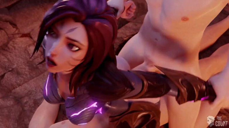 Smixix: Lol kaisa animation trio sesso pompino e doppio creampie porno 3D...