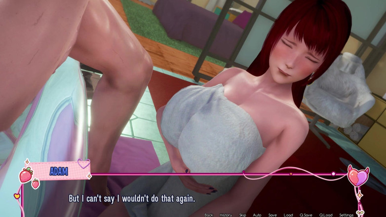 3D Cartoon Porn: Murmur 42 - Kate memberikan titjob kepada Adam dengan buah dada besarnya...