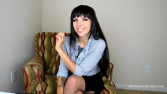 Stella Von Savage: Buste au bureau - secrétaire menaçante, coaching masturbatoire