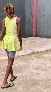 African Lesbian Lover Playing Local Game in Outdoor