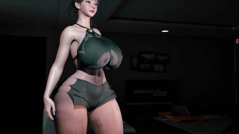 Why fuck so hard: 3D 巨乳荡妇与她的大鸡巴老板出轨