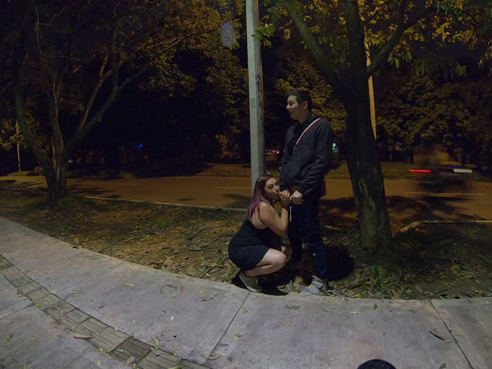 DiablaLatinaTour: Mature Sucks My Cock in the Park