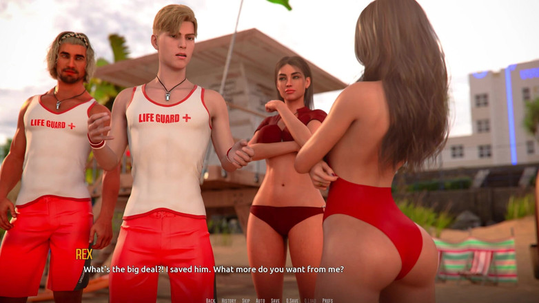 3D Cartoon Porn: Domino Beach 2: la fatídica caminata nocturna de Jhon con Emily