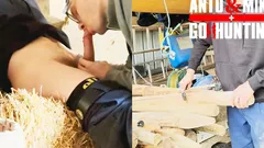 Straight Married Farmer Get's Sucked in His Barn and We Get Almost Caught by Another Worker (5th Visit) -mike-