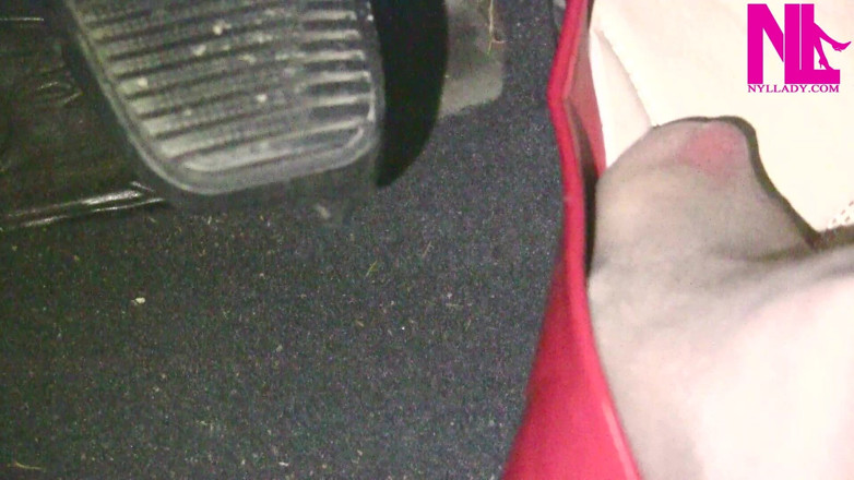 Nyllady: Light and Slow Pedal Pumping in Red Patent Flats and...