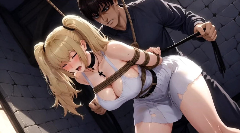 Stories&Anime: Erotic Compilation Bound Blonde Hentai Slave