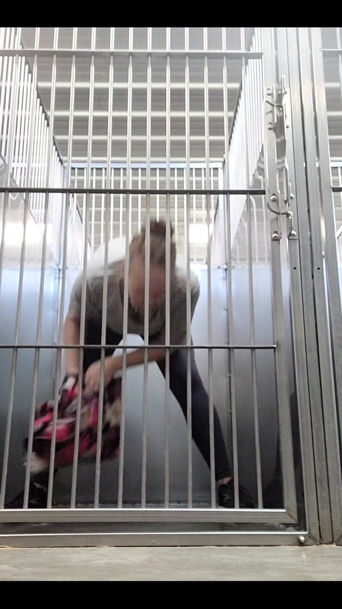 wazaboo4u: Locking Myself in a Kennel Cage at Work,