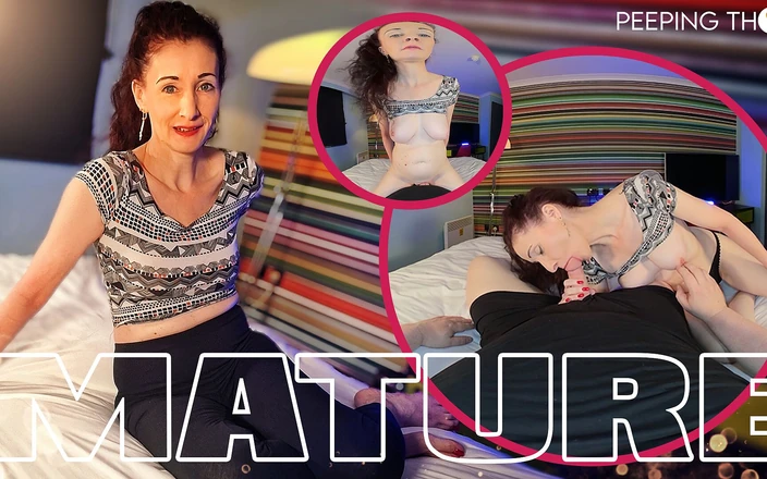 PeepingThom: POV - Mature Woman Hotel Hook up - Scarlet
