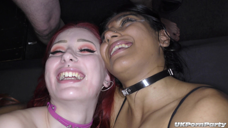 Gangbang team: Lusty Cumsluts Gigi and Desi Have a Blast 2