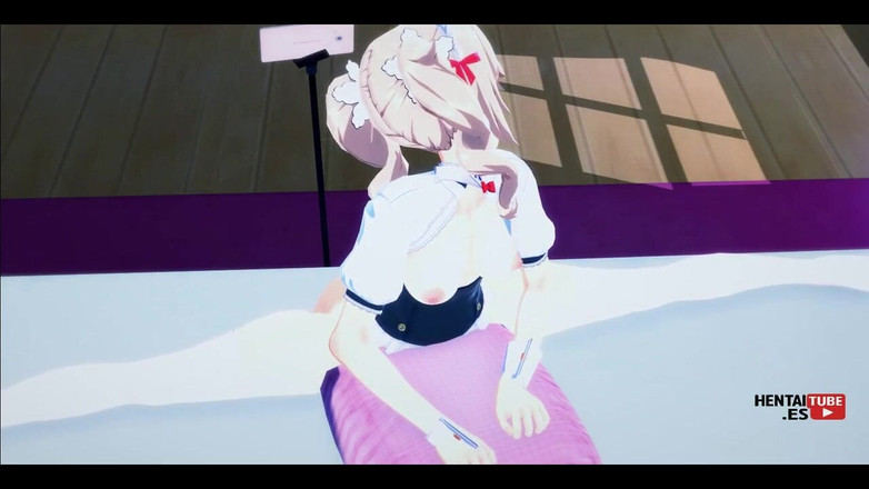 HentaiTubes: 겐신 임팩트 헨타이 - Lumine이 비밀리에 자위하는 동안 딜도로 자신을 촬영한 barbara