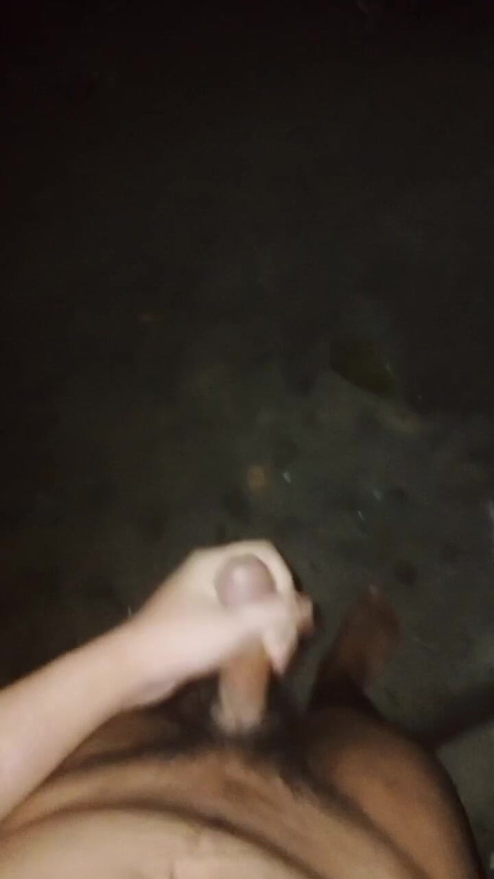 KrakenTwink: Waiting for Stepdad in the Dark. Cuming on the Street!