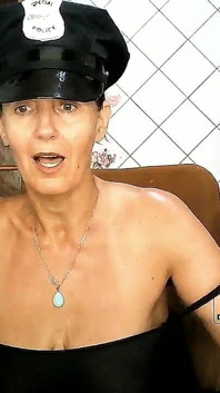 Lonely Housewife in a Tight Black Dress Without Underwear Shines with Her Charms and Chatting on Webcam