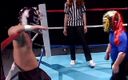 Sex Karma: Wrestler nana viene scopato e cavalcato dalla ragazza mora