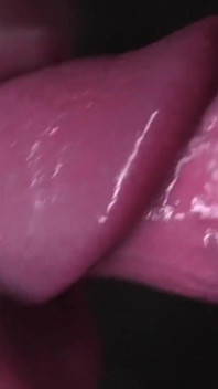 Närbild: Bästa mjölknings avsugning i ditt liv, slarvig sugande kuk asmr