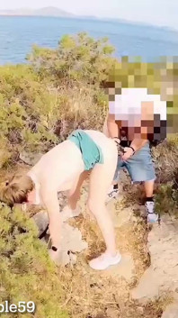 Walk and Fuck in Greece by the Seaside in Greece and Fucking Outside