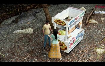 A Young Girl Fucked by a Street Food Snacks Shopkeeper (panipuri Guy Fucked Young Girl in the Jungle)