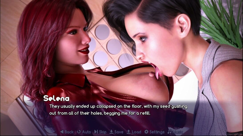 Amaran Futas: Геймплей Sky Resort, часть 7 - Delphi застукала шмеля, Селена сосет алые сиськи и ласкает ее киску