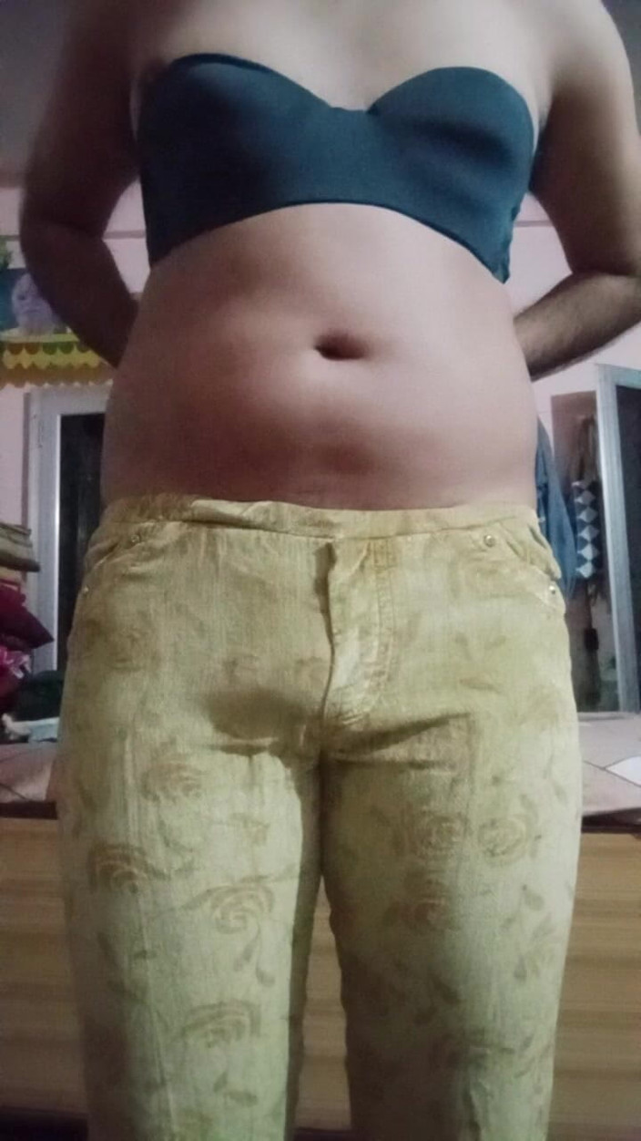 Gaurisissy: Indian Gay Crossdresser Gaurisissy Pressing and Playing with Her Big...