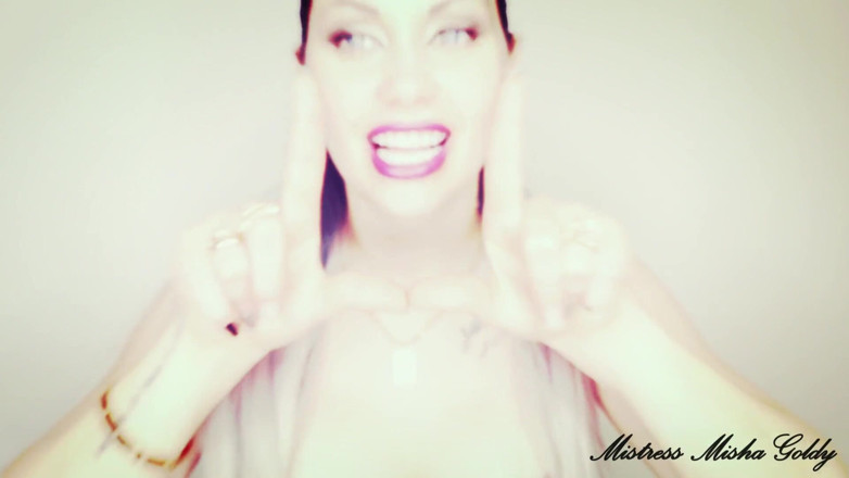 Goddess Misha Goldy: मेरे होठों की पूजा करो, हारे हुए प्रतीक और मध्यम उंगली! अपमानजनक लंड हिलाने के निर्देश